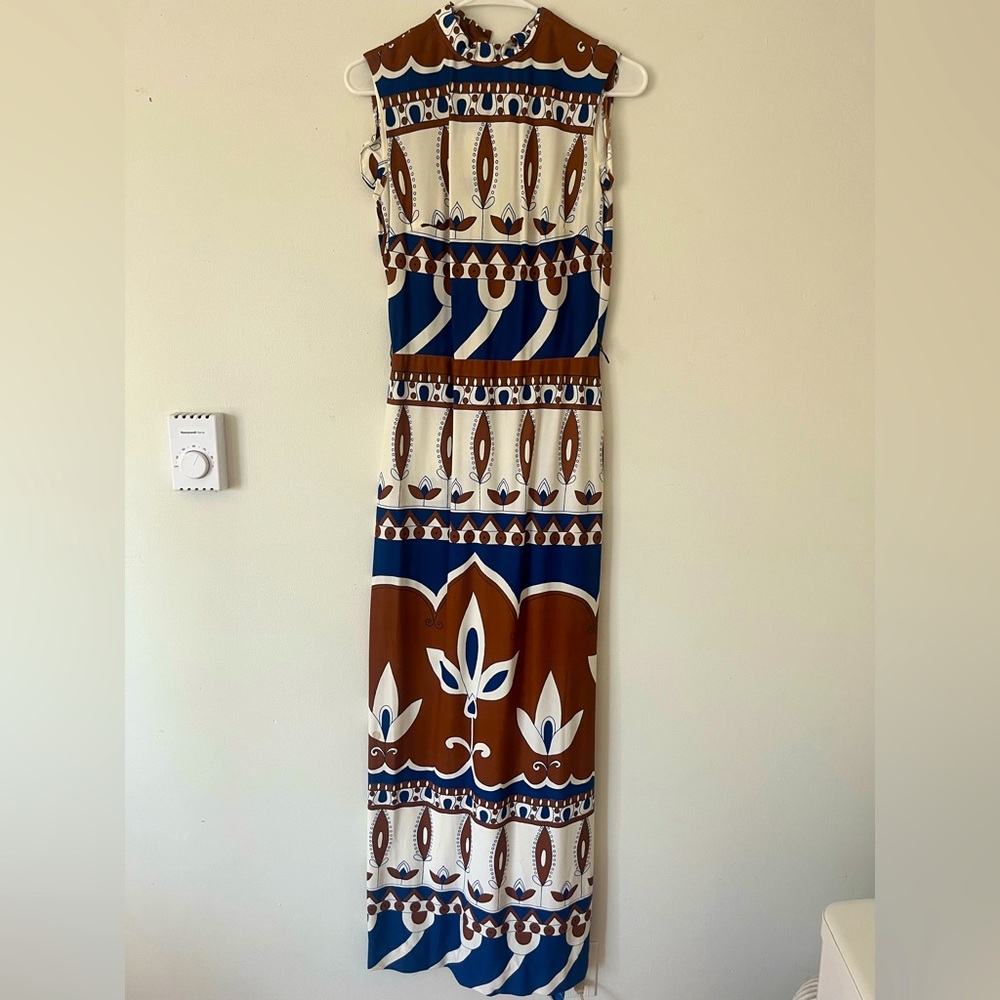 Vintage Retro Sleeveless Maxi Dress
